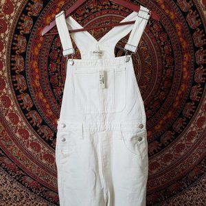 NWT Madewell Overalls in Tile White